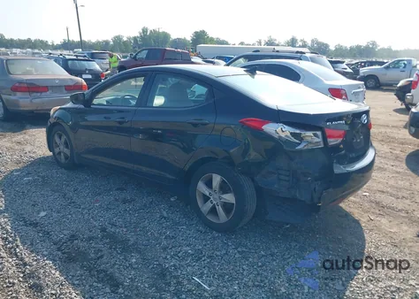 2013 Hyundai Elantra Gls from USA, damaged, VIN 5NPDH4AEXDH322567